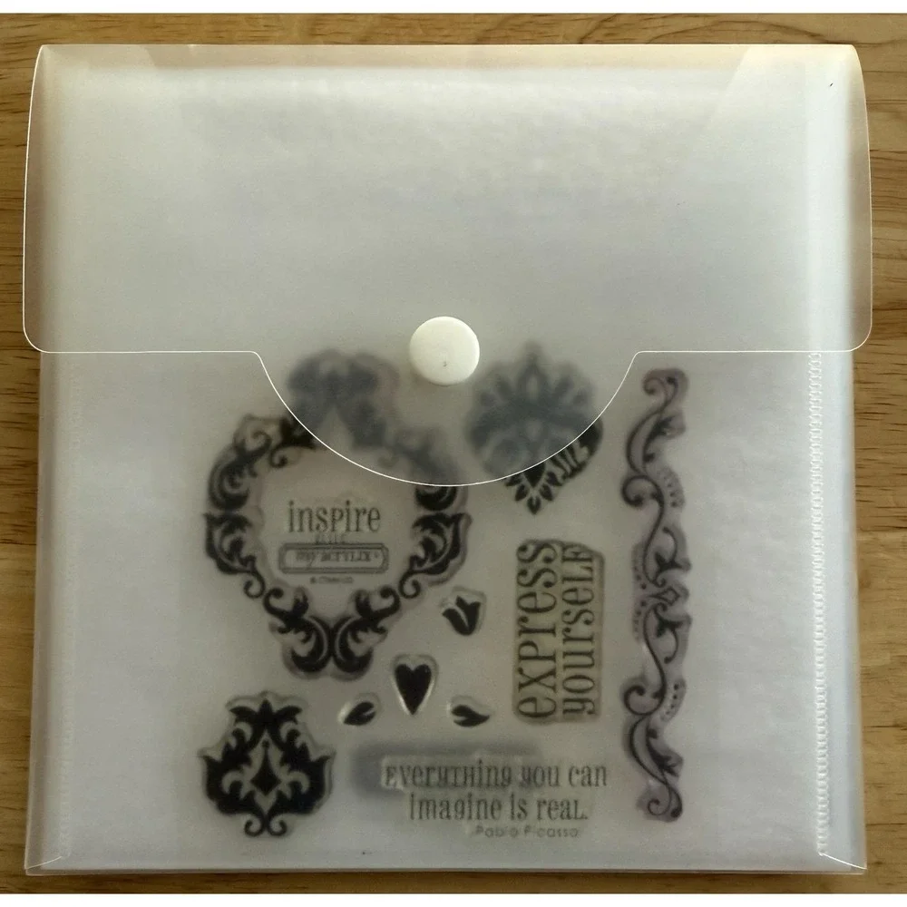 Close To My Heart CTMH My Acrylix Clear Stamp Set Frames Tags Borders‎ Theme